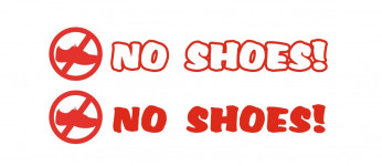no shoes!