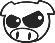 Subaru Pig Angry (Зеркальная)