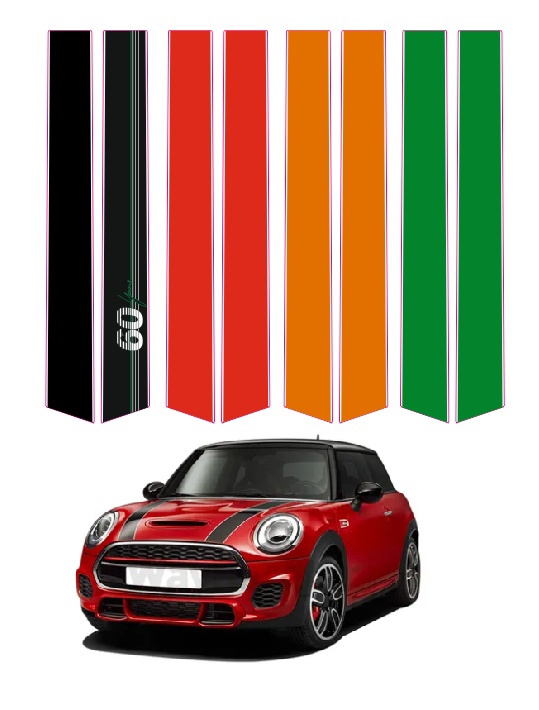 полосы  mini cooper