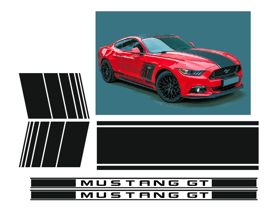полосы комплект mustang gt