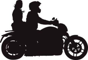 Байкер с подругой
