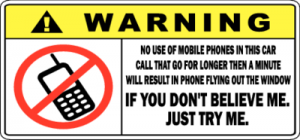 Warning No Phones