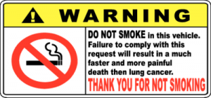 Warning No Smoking