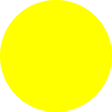 Предупреждающий знак Желтый круг