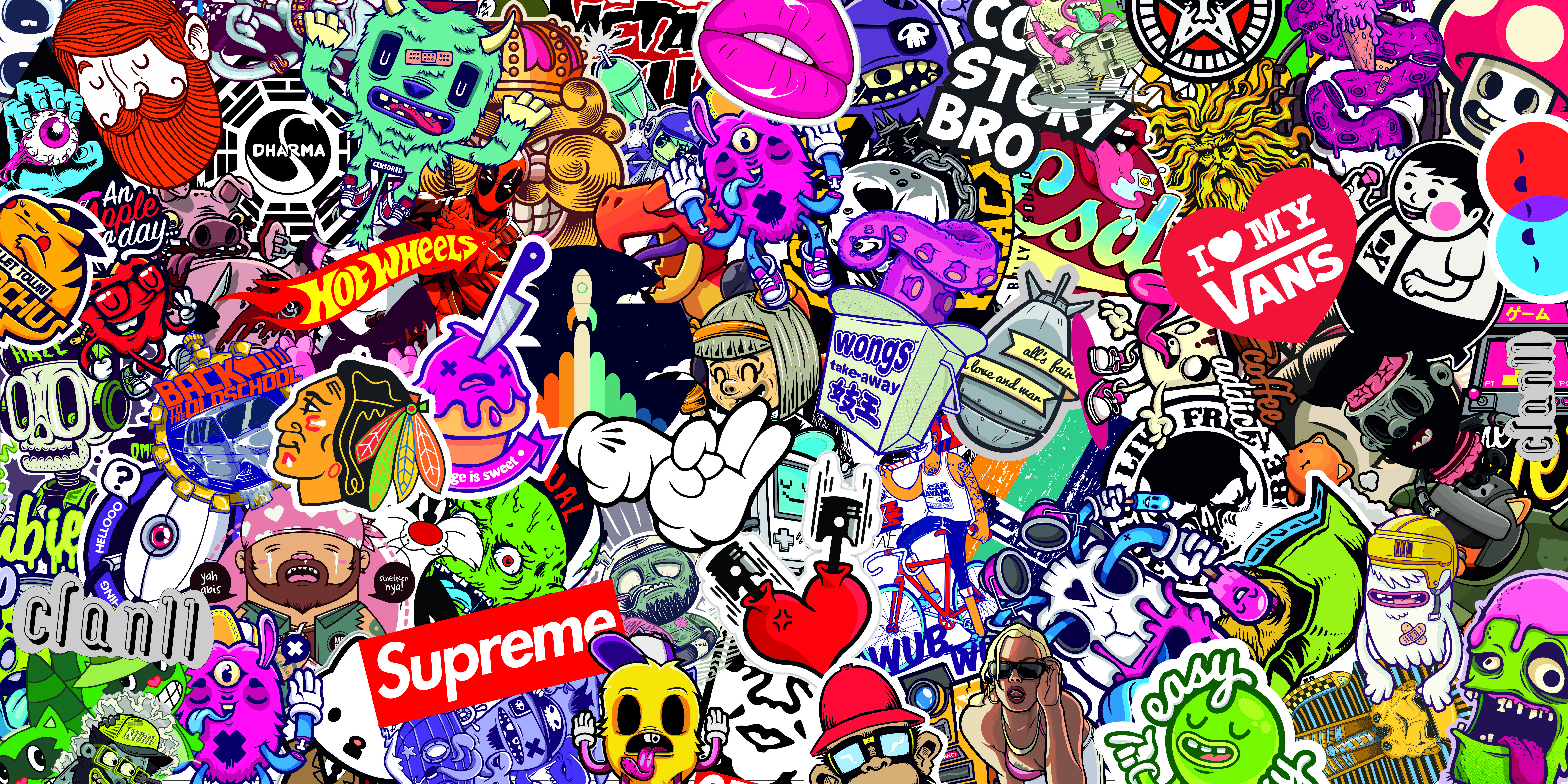 StickerBomb supreme